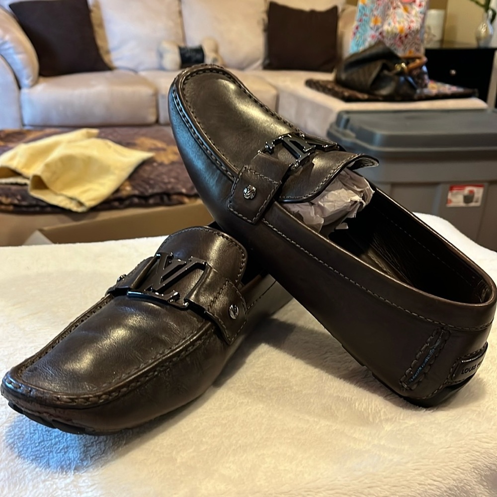 Louis Vuitton dark brown Monte Carlo loafer